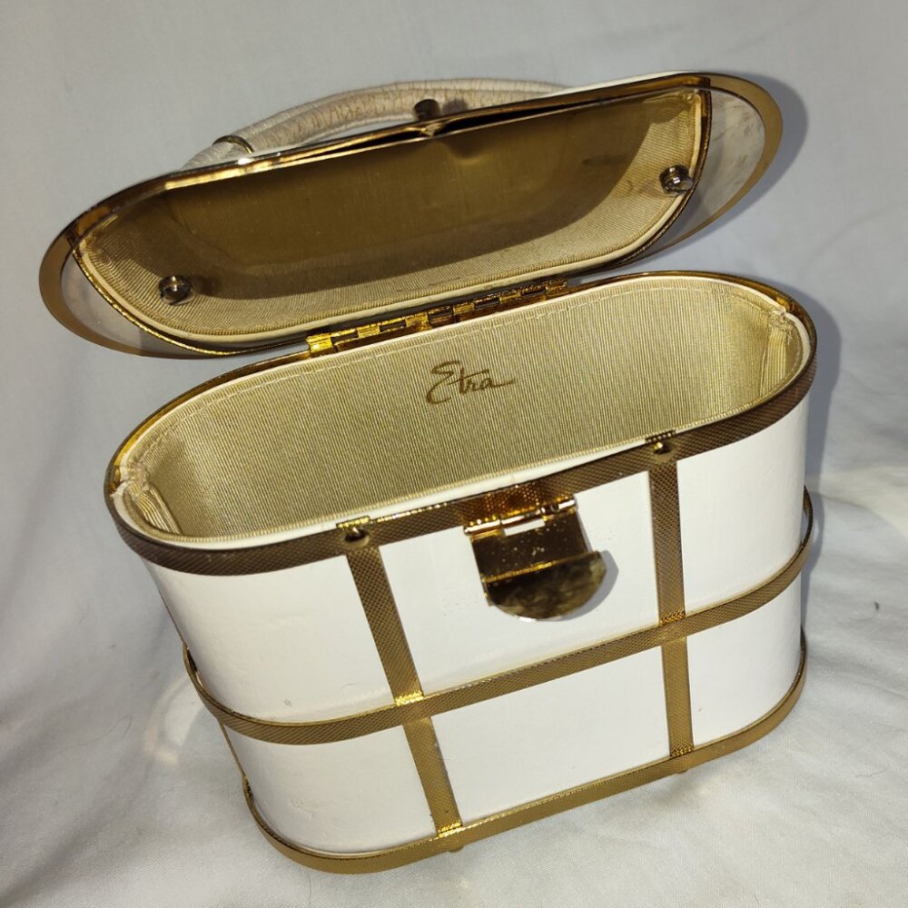 Etra Vintage Gold Cage Purse